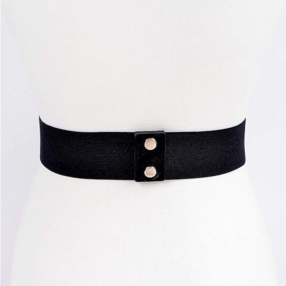 Black Rhinestone Corset Waist Statement Belt (Available in Plus) - Picture 3 of 4